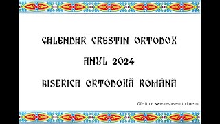 Calendar ortodox 2024 [upl. by Bui]