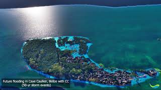 Sea level rise and future flooding in Caye Caulker Belize [upl. by Orms]