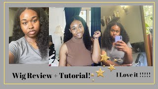 UPart Deep Wave Curly Wig Tutorial  Commentary ft Alipearl Hair  This Hair Was So Easy To Style [upl. by Kerge719]