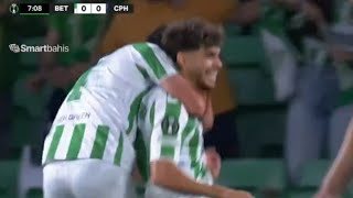 Gol de Abde Ezzalzouli Real Betis vs Copenhague 11 Todos los goles y resumen ampliado [upl. by Pearlman585]