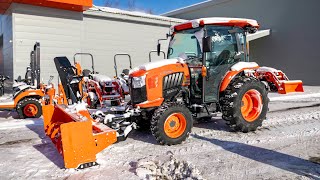 Kubota Grand L3560 amp KConnect Snowblower [upl. by Airtemed995]