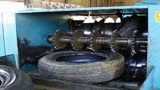 Extreme Powerful Shredding Machine Destroys Everything Machines Crushing Cars And Tires [upl. by Omland971]