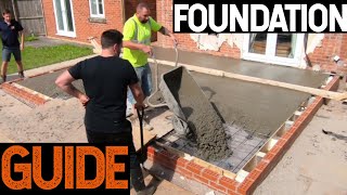 Bricklaying  How To Do Foundations For House Extension [upl. by Enyawal514]