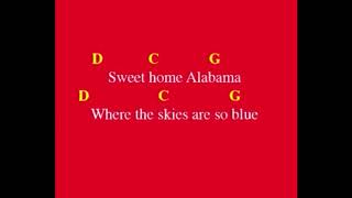 Sweet Home Alabama Guitar Chords and Lyrics [upl. by Lagiba294]