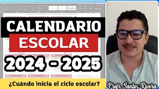 Calendario escolar 2024  2025  Fechas importantes [upl. by Mazurek270]