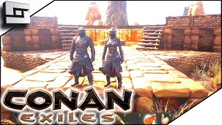 CONAN EXILES GAMEPLAY  New Base Place w Mazion 5 [upl. by Adabelle]