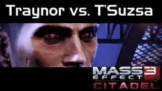 Mass Effect 3  Citadel DLC  Traynor vs TSuzsa at KepeshYakshi Male Shepard [upl. by Nyrrat689]