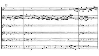 Bach Concerto for 2 violins I Vivace with score [upl. by Gilbertine]