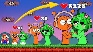 Mario Rescue Sprunki OREN Calamity Green Love Orange  Game Animation [upl. by Cataldo]