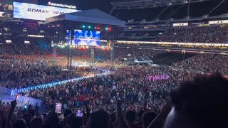 4K Roman Reigns Returns at SummerSlam 2024 Live Crowd Reaction Cleveland OH [upl. by Wiley]