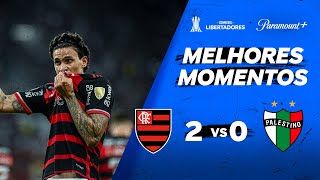 FLAMENGO 2 x 0 PALESTINO  CONMEBOL LIBERTADORES 2024  Paramount Plus Brasil [upl. by Terces]