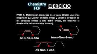 Nomenclatura de alquenos cis trans sin ramificaciones [upl. by Ayikal]