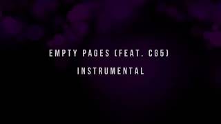 Empty Pages Feat CG5 Instrumental  Halfy amp Winks [upl. by Abram]