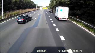 Car vs truck crash E40 Aalter Belgium [upl. by Tina]