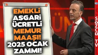 Emekli Memur Maaşı ve Asgari Ücret 2025 Ocak Zammını SGK Uzmanı Kalem Kalem Hesapladı [upl. by Khalsa]