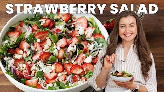 Easy Strawberry Salad with Honey Vinaigrette [upl. by Rodger]