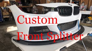 How to make and Install a Custom Front Splitter [upl. by Adnamra482]