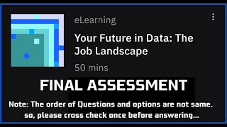 Final AssessmentYour Future in Data The Job LandScape ibm eduskills edunet [upl. by Ittap406]