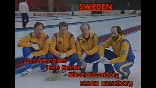 1985 World Mens Curling  Howat vs Hasselborg Ends 478 Hackner vs Hasselborg Howat vs Känzig [upl. by Juni]