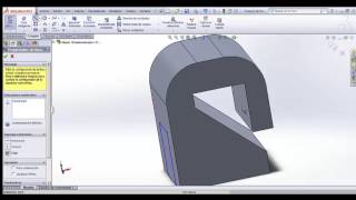 Corte con superficie Solidworks [upl. by Silecara]