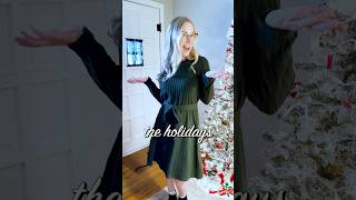 The sweater dress you’ll want in every color fallfashioninspo maternityholidaydress green ad [upl. by Ahgiel]