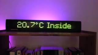 LED sign controlled by HomeSeer over WiFi [upl. by Yrtua360]