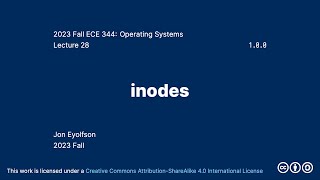 inodes 2023 Fall ECE 344 Section 3 [upl. by Perreault]