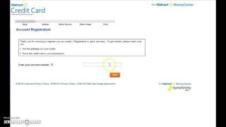 Sign In To Your Walmart Credit Card Online Account [upl. by Ahsiekyt]