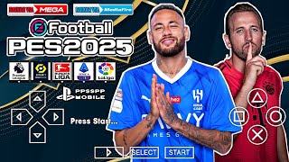 ✅ FINALMENTE eFootBall PES 2025  PPSSPP  Download Narração André Henning Gráficos Realistas [upl. by Wisnicki]