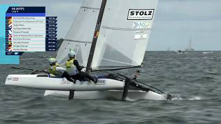 Nacra 17 Sailing  Turbo Speed  Foiling Upwind [upl. by Ramberg]