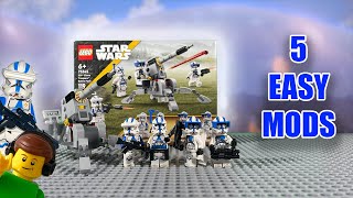 How to Mod the 501st Clone Troopers Battle Pack 75345  Lego Star Wars [upl. by Airbmac915]