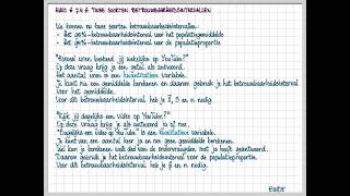 havo A 74 A Twee soorten betrouwbaarheidsintervallen [upl. by Marieann]