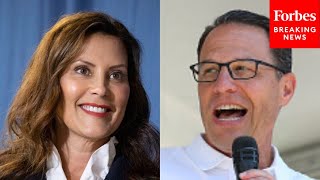 JUST IN Gretchen Whitmer amp Top VP Contender Josh Shapiro Headline Kamala Harris Campaign Event [upl. by Cadman905]