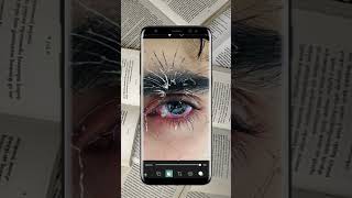 Broken glass with eye 👁️ photography  picsart creative ideas  shorts edit tutorial [upl. by Repsag]