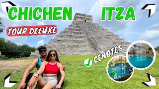 🟢CHICHEN ITZA 2024 TOUR  2 CENOTES Maravilla del Mundo en México 😃 [upl. by Derrek923]