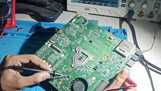 Acer Motherboard ZQS No Dc Reading Flactution 0025mA dead [upl. by Ahseirej]