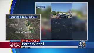 Witness Describes Shooting At Gilroy Garlic Festival [upl. by Enilrad863]