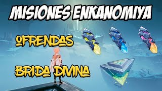 MISIONES ENKANOMIYA  OFRENDAS Y BRIDA DIVINA  Genshin Impact Esp [upl. by Jemie]