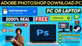 📥 ADOBE PHOTOSHOP DOWNLOAD  HOW TO INSTALL ADOBE PHOTOSHOP  ADOBE PHOTOSHOP PC OR LAPTOP DOWNLOAD [upl. by Wincer]