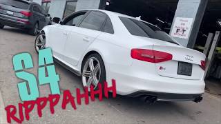 AUDI S4 Custom Magnaflow Catback Exhaust Setup [upl. by Ignacia]