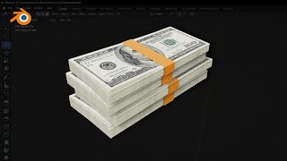 MAKING MONEY in BLENDER EASY Stack of Banknotes for Beginners [upl. by Etnahc653]