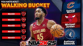 DONOVAN MITCHELL WALKING BUCKET BUILD IS UNSTOPPABLE on NBA 2K25 [upl. by Luisa]