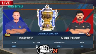 RCB vs LSG RCPL AUCTION Gameplay  IPL AUCTION  Real Cricket 24 [upl. by Terrell663]