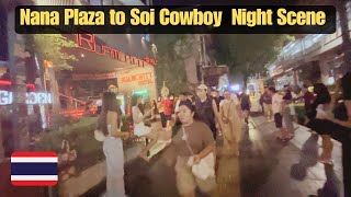 Nana Plaza to Soi Cowboy Night scenes  Nana Plaza To Soi Cowboy Bangkok Night Walk  Thailand [upl. by Airrej370]