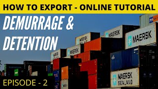 Difference between Demurrage and Detention charges  What is Demurrage Vs Detention  14 Free days [upl. by Ynahpets76]