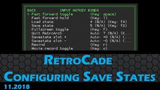 Micro RetroCade  Configuring Save States [upl. by Galloway]