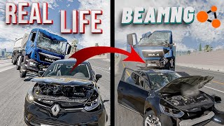 Realistic Car Crashes  Real Life on BeamNGDrive 10 [upl. by Alfredo272]