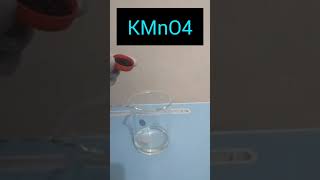 Reaction of H2O2  KMnO4 experimentscience chemistry [upl. by Etra]