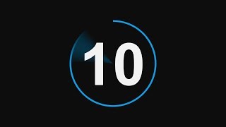 Countdown Timer 10 seconds with Sound Effect 4K Free Download [upl. by Eniffit]