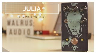 Walrus Audio Julia Chorus amp Vibrato  Review PTBR [upl. by Airdnas488]